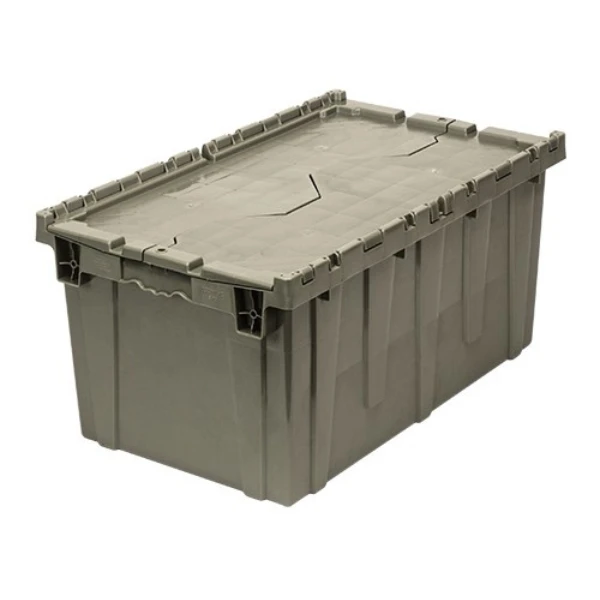 QDC2717-12 Attached Top Container | 18.75 Gallon Stackable Storage Bin with Hinged Lid Quantum