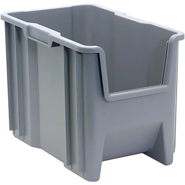 QGH600 4 PC-Giant Stack Container - Stackable Storage Bin for Large Items Quantum