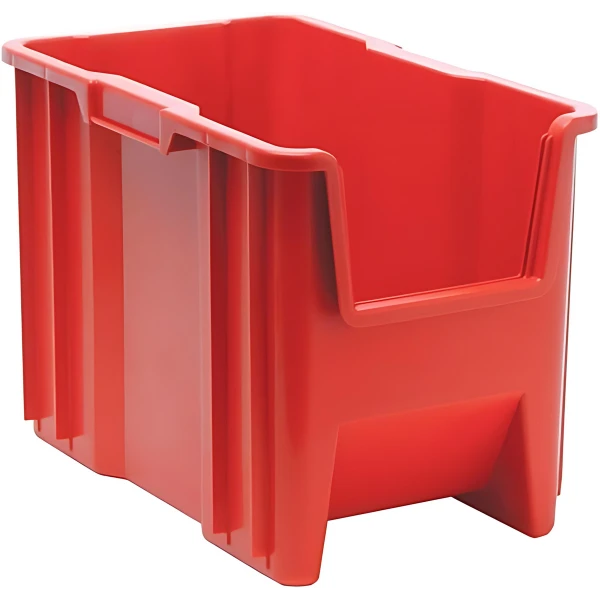 QGH600 4 PC-Giant Stack Container - Stackable Storage Bin for Large Items Quantum