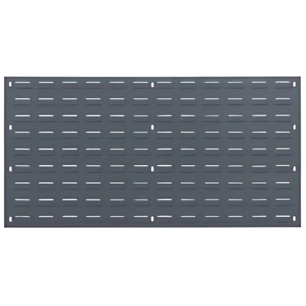QLP-3619 36" x 19" Gray Steel Louvered Panel - 175 lbs Capacity Wall-Mount Rack Quantum