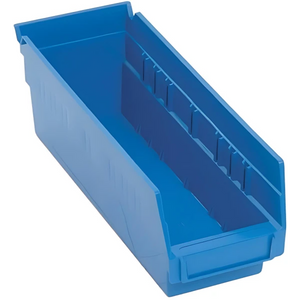 QSB101 Bulk 36 PC-Economy Plastic Shelf Bin - Durable Polypropylene Storage Container Quantum