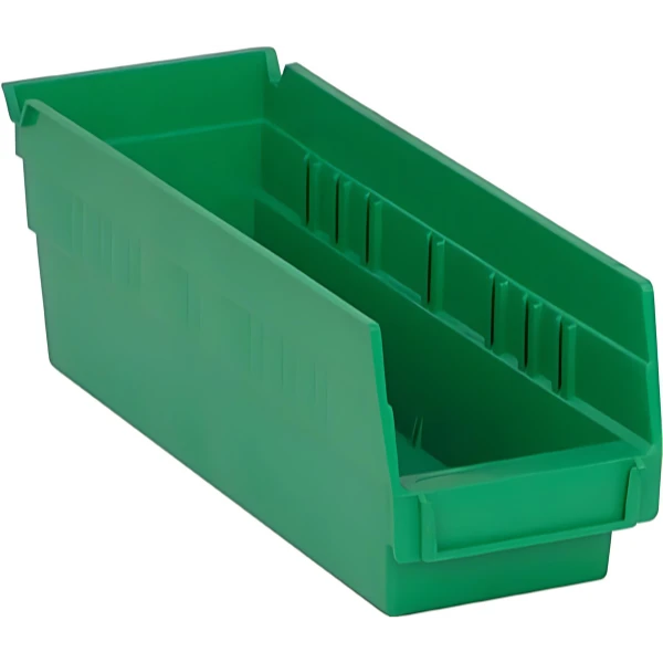 QSB101 Bulk 36 PC-Economy Plastic Shelf Bin - Durable Polypropylene Storage Container Quantum