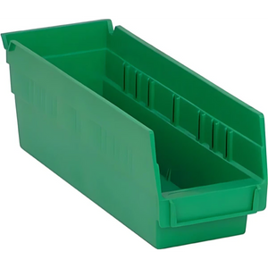 QSB101 Bulk 36 PC-Economy Plastic Shelf Bin - Durable Polypropylene Storage Container Quantum