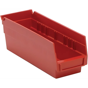 QSB101 Bulk 36 PC-Economy Plastic Shelf Bin - Durable Polypropylene Storage Container Quantum
