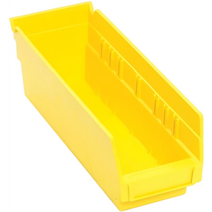 QSB101 Bulk 36 PC-Economy Plastic Shelf Bin - Durable Polypropylene Storage Container Quantum