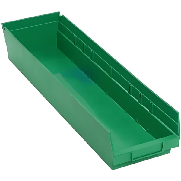 QSB106 Bulk 8 PC-Economy Shelf Bin - Tough Polypropylene Storage Quantum