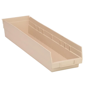 QSB106 Bulk 8 PC-Economy Shelf Bin - Tough Polypropylene Storage Quantum