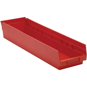 QSB106 Bulk 8 PC-Economy Shelf Bin - Tough Polypropylene Storage Quantum
