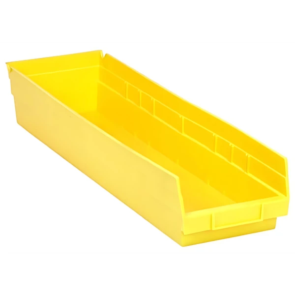 QSB106 Bulk 8 PC-Economy Shelf Bin - Tough Polypropylene Storage Quantum