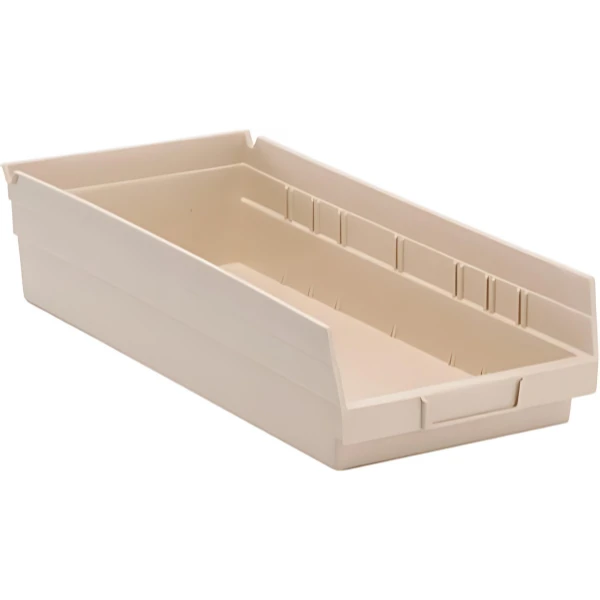 QSB108 Bulk 10 PC-Economy Shelf Bin - Polypropylene Storage Container Quantum