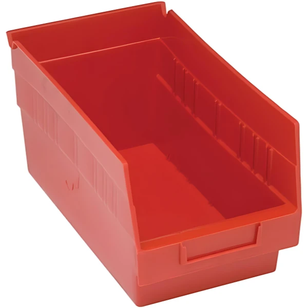QSB202 Bulk 30 PC-6" Shelf Bin - Durable Polypropylene Storage Container Quantum