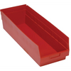 QSB214 6 PC-6" Shelf Bin - Strong Polypropylene Storage Container for Racks and Shelving Units Quantum