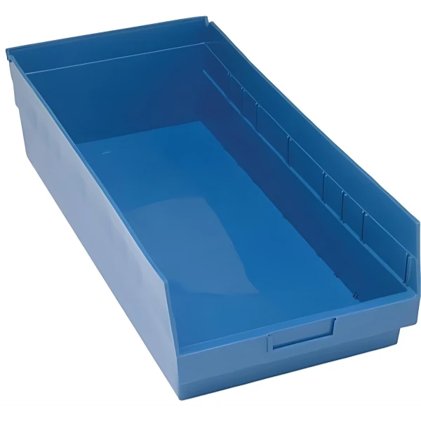 QSB216 6 PC-6" Shelf Bin: Durable Polypropylene Storage Container for Racks & Shelving Units Quantum