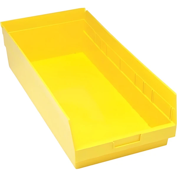 QSB216 6 PC-6" Shelf Bin: Durable Polypropylene Storage Container for Racks & Shelving Units Quantum
