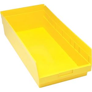 QSB216 6 PC-6" Shelf Bin: Durable Polypropylene Storage Container for Racks & Shelving Units Quantum
