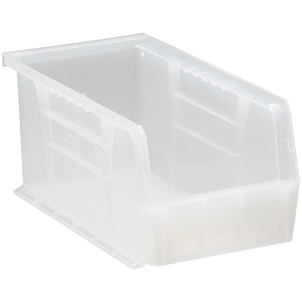 QUS230 12 PC-Ultra Stack and Hang Bin - Durable Plastic Storage Container Quantum