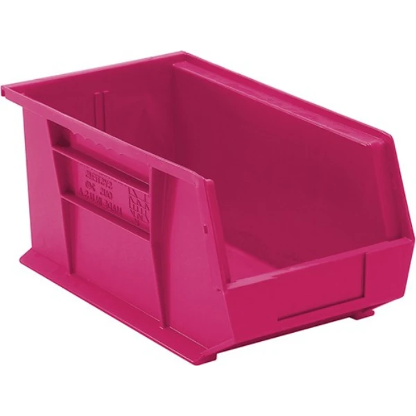 QUS240 12 PC-Ultra Stack and Hang Bin Durable Polypropylene Storage Container Quantum