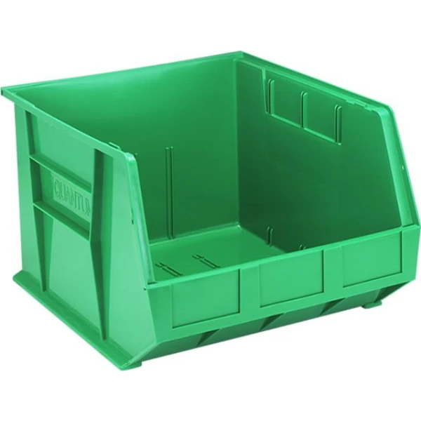 QUS270 3 PC-Ultra Stack and Hang Bin - Durable Polypropylene Storage for Inventory Organization Quantum