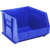 QUS270 3 PC-Ultra Stack and Hang Bin - Durable Polypropylene Storage for Inventory Organization Quantum