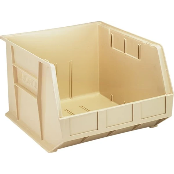 QUS270 3 PC-Ultra Stack and Hang Bin - Durable Polypropylene Storage for Inventory Organization Quantum