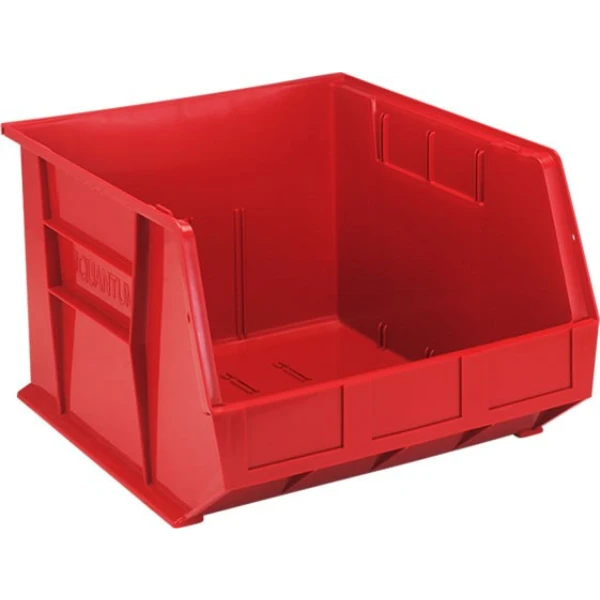 QUS270 3 PC-Ultra Stack and Hang Bin - Durable Polypropylene Storage for Inventory Organization Quantum