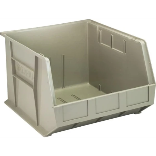 QUS270 3 PC-Ultra Stack and Hang Bin - Durable Polypropylene Storage for Inventory Organization Quantum