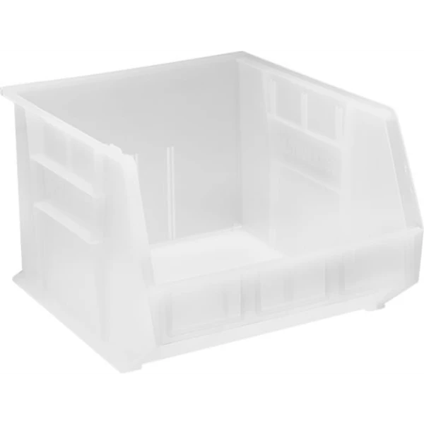 QUS270 3 PC-Ultra Stack and Hang Bin - Durable Polypropylene Storage for Inventory Organization Quantum