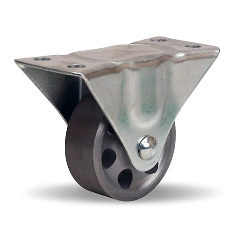 Hamilton Leader Rigid Caster, 2.5-inch Metal Wheel, 200 lbs Load Capacity, 5/16" Plain Bore - Durable Industrial Caster Hamilton