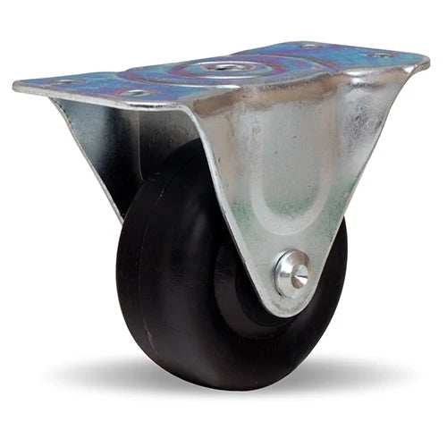 Hamilton Leader 3-Inch Rigid Caster, 250 lbs Load Capacity - Metal Wheel, 1 1/4" Width, 1/2" Roller Bearing - R-223-MH Hamilton