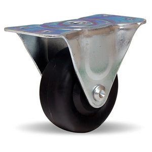 Hamilton Leader 3-Inch Rigid Caster, 250 lbs Load Capacity - Metal Wheel, 1 1/4" Width, 1/2" Roller Bearing - R-223-MH Hamilton