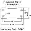 Hamilton Leader 3-Inch Rigid Caster, 250 lbs Load Capacity - Metal Wheel, 1 1/4" Width, 1/2" Roller Bearing - R-223-MH Hamilton