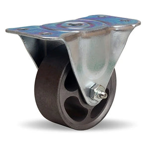 Hamilton Leader 3-Inch Rigid Caster, 250 lbs Load Capacity - Metal Wheel, 1 1/4" Width, 1/2" Roller Bearing - R-223-MH Hamilton