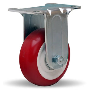 Hamilton R-303-1/2-NF Rigid Caster, 3.5-inch Poly-Tech Polyurethane Wheel, 250 lbs Load Capacity, 1/2" Non-Precision Bearings - Durable General Utility Caster Hamilton