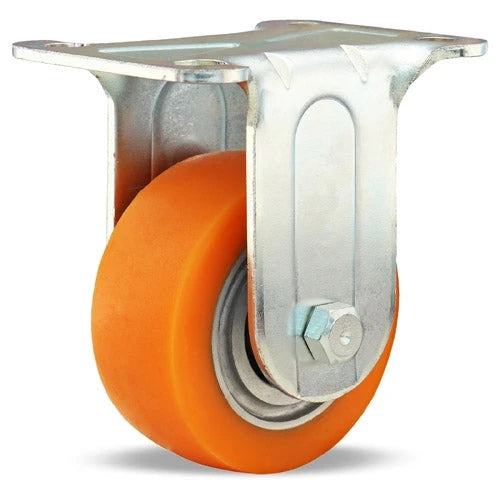 Hamilton R-331-EMB Rigid Caster - 325 lbs Load Capacity, 3x1.25 Inch Ergo-Tech Polyurethane Donut Tread, Aluminum Wheel with 3/8" Sealed Precision Bearings Hamilton