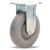 Hamilton R-341-TE Rigid Caster - 4 Inch Versa-Tech Rubber on Polyolefin Wheel, 250 lbs Load Capacity, 1/2 Inch Ball Bearings - General Utility Gray Rubber Caster Hamilton