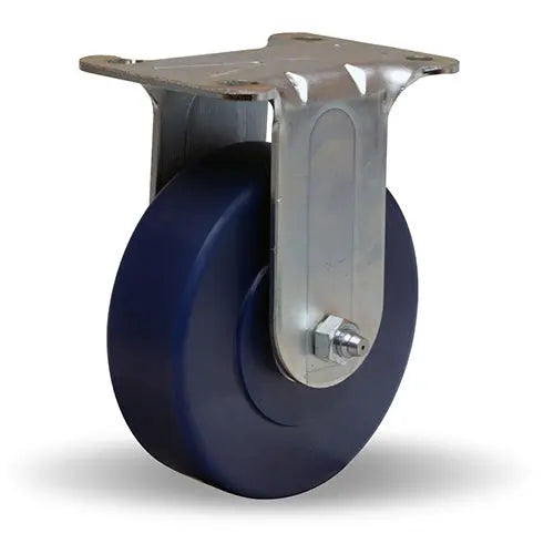 Hamilton R-341-UY Rigid Caster - 4 Inch Unilast Solid Polyurethane Wheel, 325 lbs Load Capacity, 5/8 Inch Straight Roller Bearing - Heavy-Duty General Utility Caster -  | CasterHQ