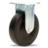 Hamilton R-351-E Rigid Caster, 5-Inch Ebonite Solid Rubber Wheel, 280 lbs Load Capacity, 1/2-Inch Oilless Sleeve Bearing - General Utility Caster