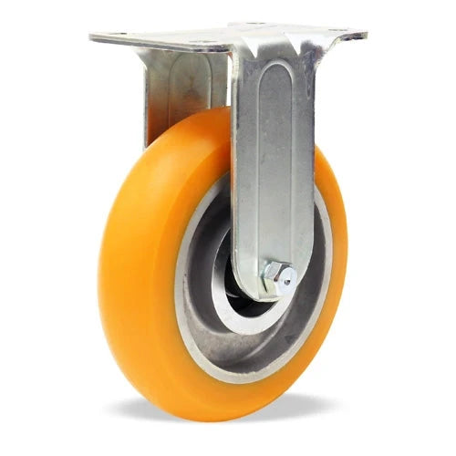 Hamilton R-351-EMB Rigid Caster - 5" Ergo-Tech Polyurethane Wheel, 325 lbs Capacity, 1 1/4" Tread, 3/8" Sealed Bearings - Durable General Utility Caster Hamilton