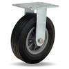R-4008-AT Hamilton 450 lbs Load Capacity Rigid Caster - 8" x 2.5" Ace-Tuf Rubber (75A) on Polypropylene Wheel - 3/4" Ball Bearings Hamilton