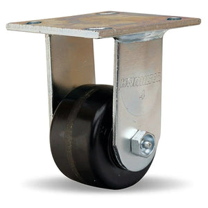 Hamilton R-523-P Standard Duty Rigid Caster - 3 1/4" x 2" Plastex Phenolic Wheel with 3/4" Straight Roller Bearing for Industrial & Commercial Use Hamilton