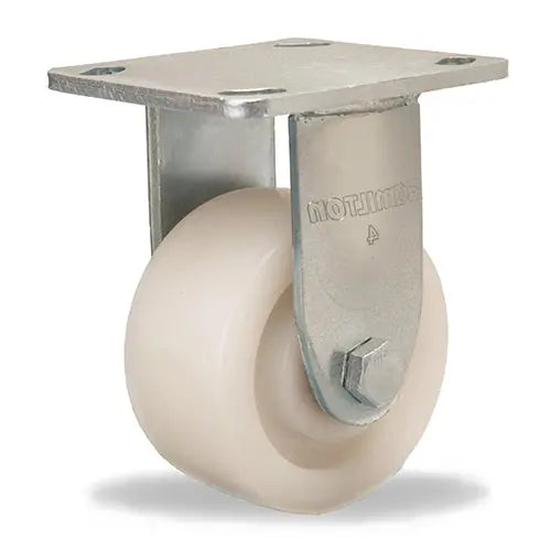 Hamilton R-524-WNB Rigid Caster - 4x2 Inch White Nylon Wheel with Precision Ball Bearings for Industrial Mobility -  | CasterHQ