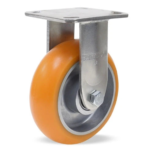 Hamilton R-526-EMB Rigid Caster - 6x2 Inch Ergo-Tech Polyurethane on Aluminum Wheel with Precision Bearings Hamilton