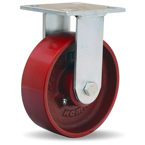 Hamilton R-526-MB Rigid Caster - 6x2 Inch Metal Wheel with Precision Ball Bearing for Industrial Strength Mobility Hamilton