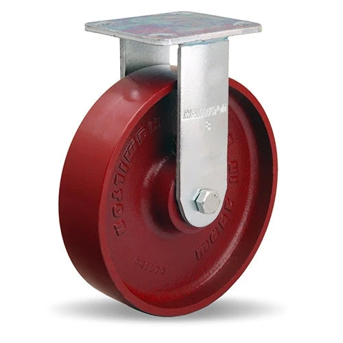 Hamilton R-528-MB Rigid Caster - 8" x 2" Metal Wheel with Precision Ball Bearing for Industrial Use Hamilton
