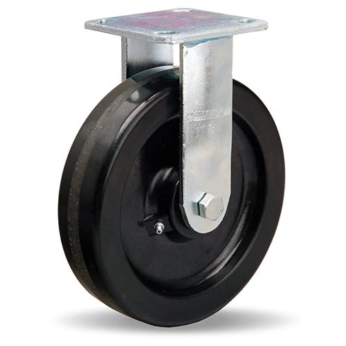 Hamilton R-528-P Standard Duty Rigid Caster - 8x2 Inch Plastex Phenolic Wheel, 3/4" Straight Roller Bearing for Industrial Use Hamilton