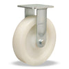 Hamilton R-528-WNB Rigid Caster - 8x2 Inch White Nylon Wheel with Sealed Precision Ball Bearings for Enhanced Industrial Mobility Hamilton