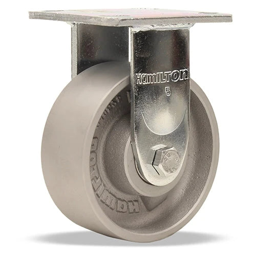 Hamilton R-52HK-5HMB High Heat Rigid Caster - 5" x 2" Metal Wheel, Rated up to 750° F with Shielded Stainless Steel Ball Bearings Hamilton