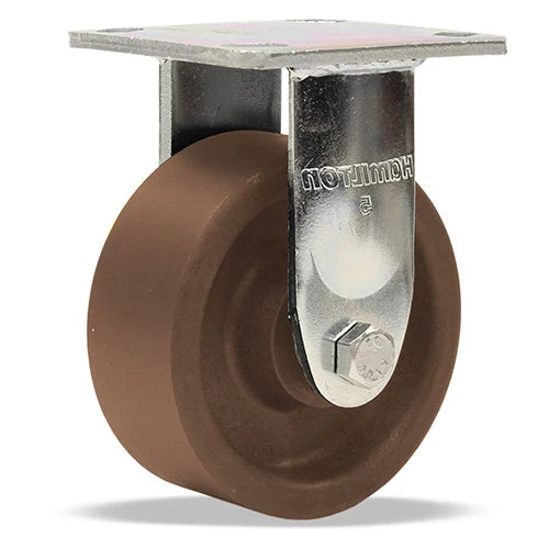 Hamilton R-52HK-5HNY Rigid Caster – 5" x 2" Scorcher Wheel, High Heat Resistant up to 550° F with 3/4" Roller Bearing & High Heat Grease Hamilton