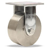 Hamilton High Heat 5" x 2" Stainless Steel Rigid Caster - R-52HK-5HSB Kingpinless, Rated up to 750° F with Shielded Precision Ball Bearings Hamilton