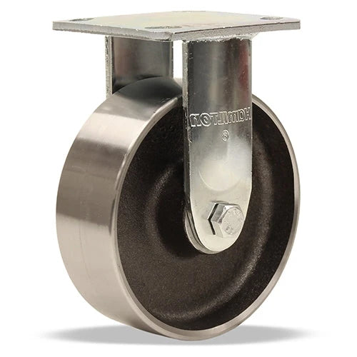 Hamilton High Heat 6" Forged Steel Wheel Rigid Caster - R-52HK-6HFSB with Stainless Steel Bearings | Rated up to 750° F Hamilton